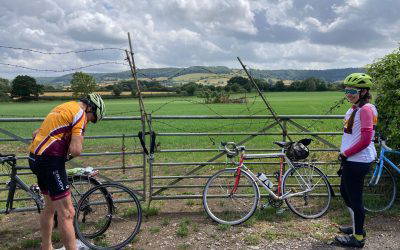 Sprinter hits the tarmac mid-stage.