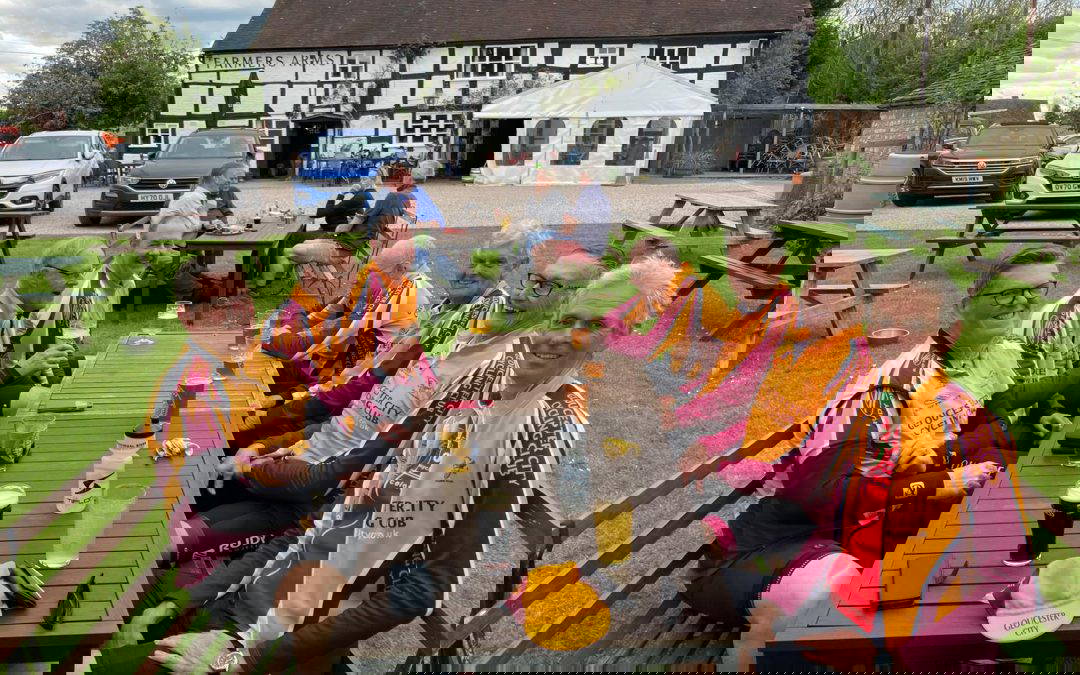 Steady riders enjoyed the sunshine, while it lasted