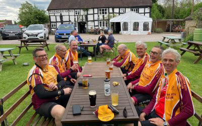 Steady riders enjoyed the sunshine, while it lasted