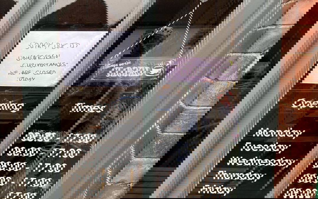 Disaster! Quick thinking required